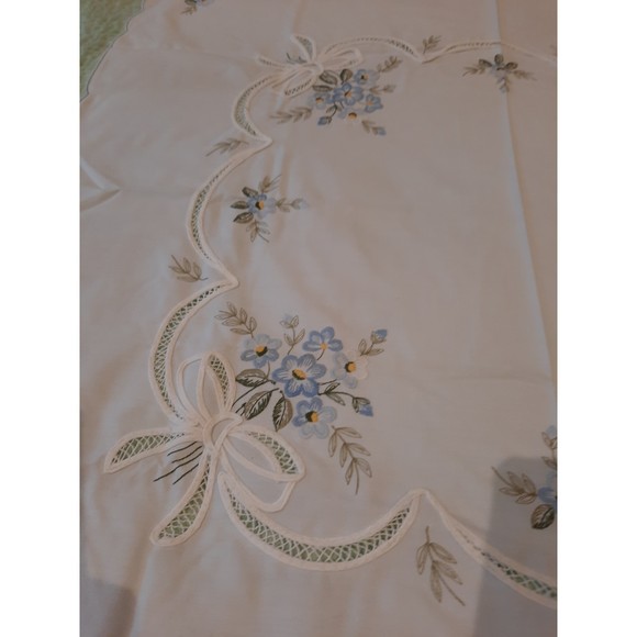 VTG Fehrlin Embroidered Table Cover 35" x 35" NWT - Picture 3 of 7